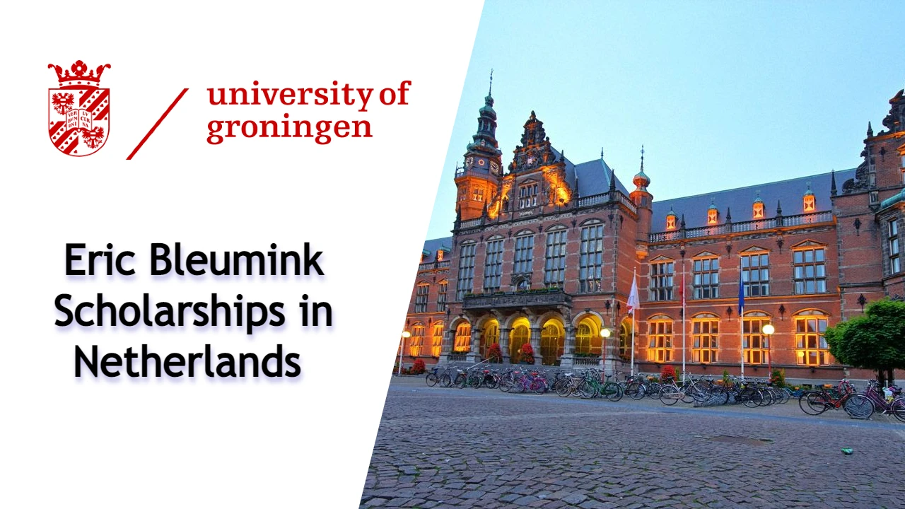 Eric Bleumink Scholarships at the University of Groningen 2025